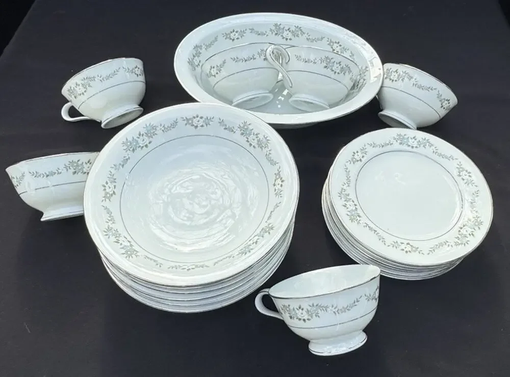 Beautiful Vintage Noritake Lenore 19 Piece Mixes Lot EUC -BA